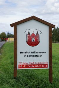 Ortseingangstafeln Lommatzsch